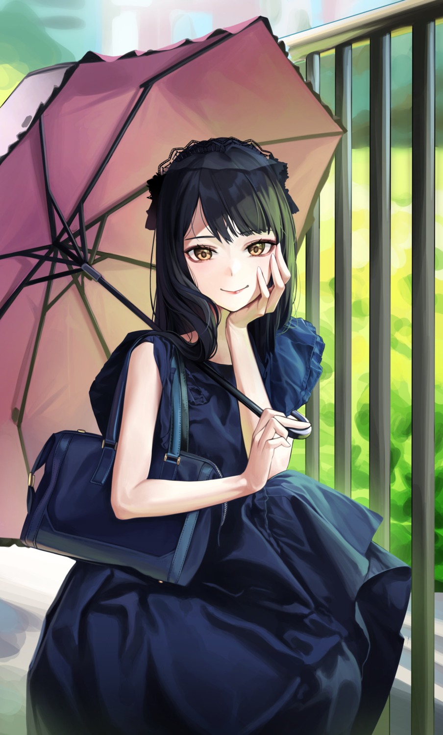 dress, refla, umbrella