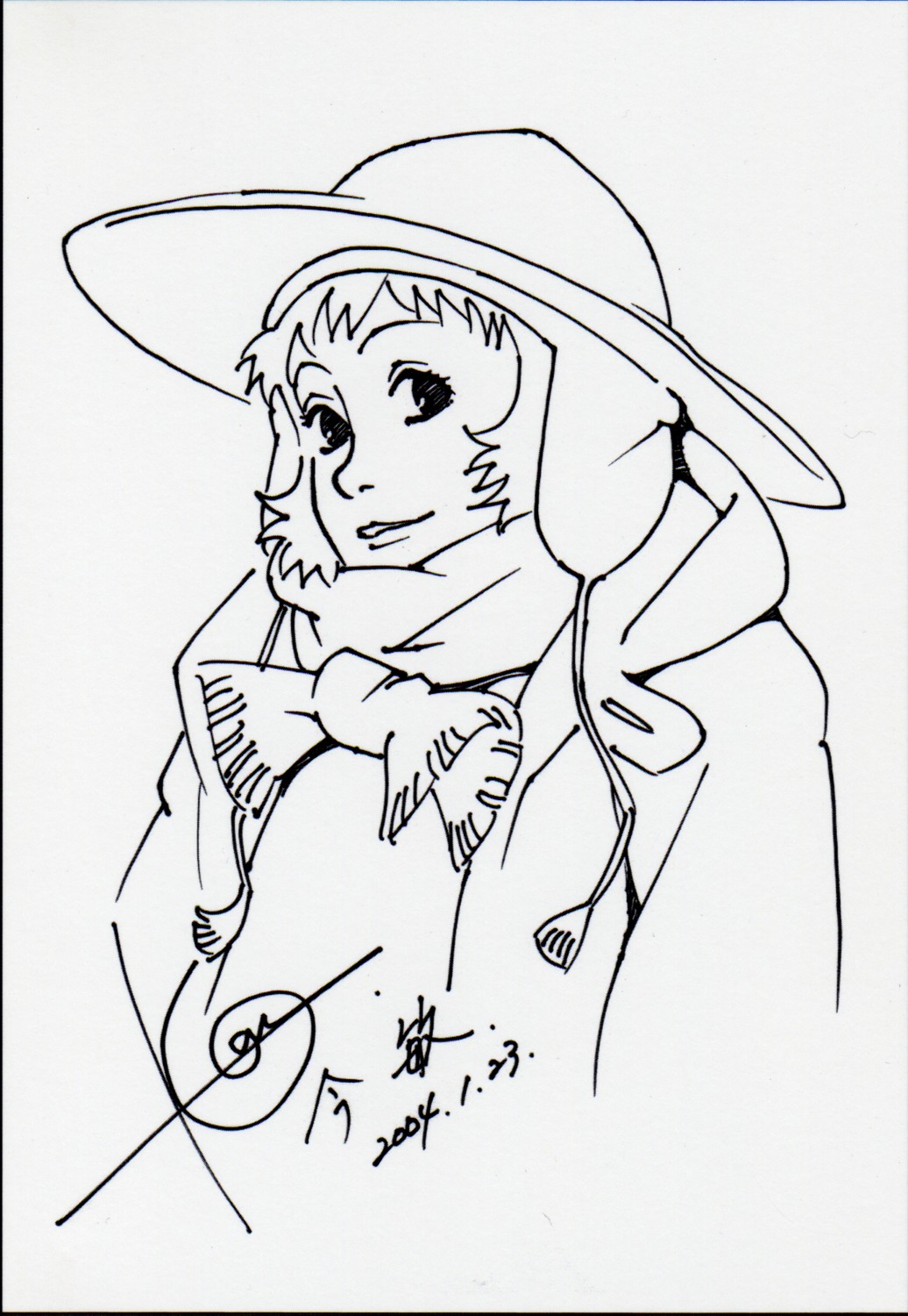 miyuki_(tokyo_godfathers), sketch, tokyo_godfathers