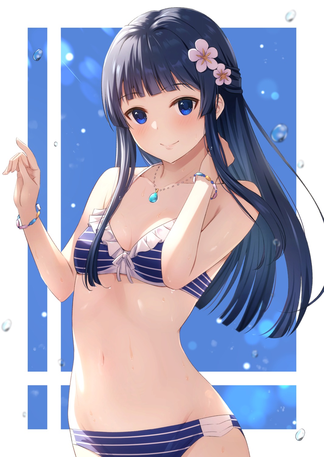 bikini, miyar2d2, mogami_shizuka, swimsuits, the_idolm@ster, the_idolm@ster_million_live!