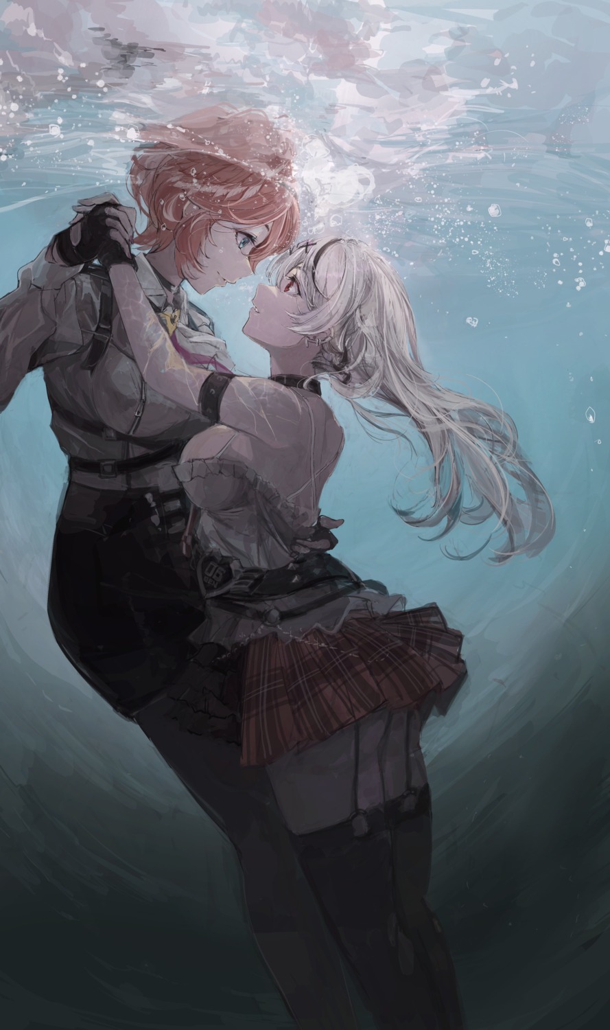 ass, garter_belt, hololive, pantyhose, sakamata_chloe, stockings, takane_lui, thighhighs