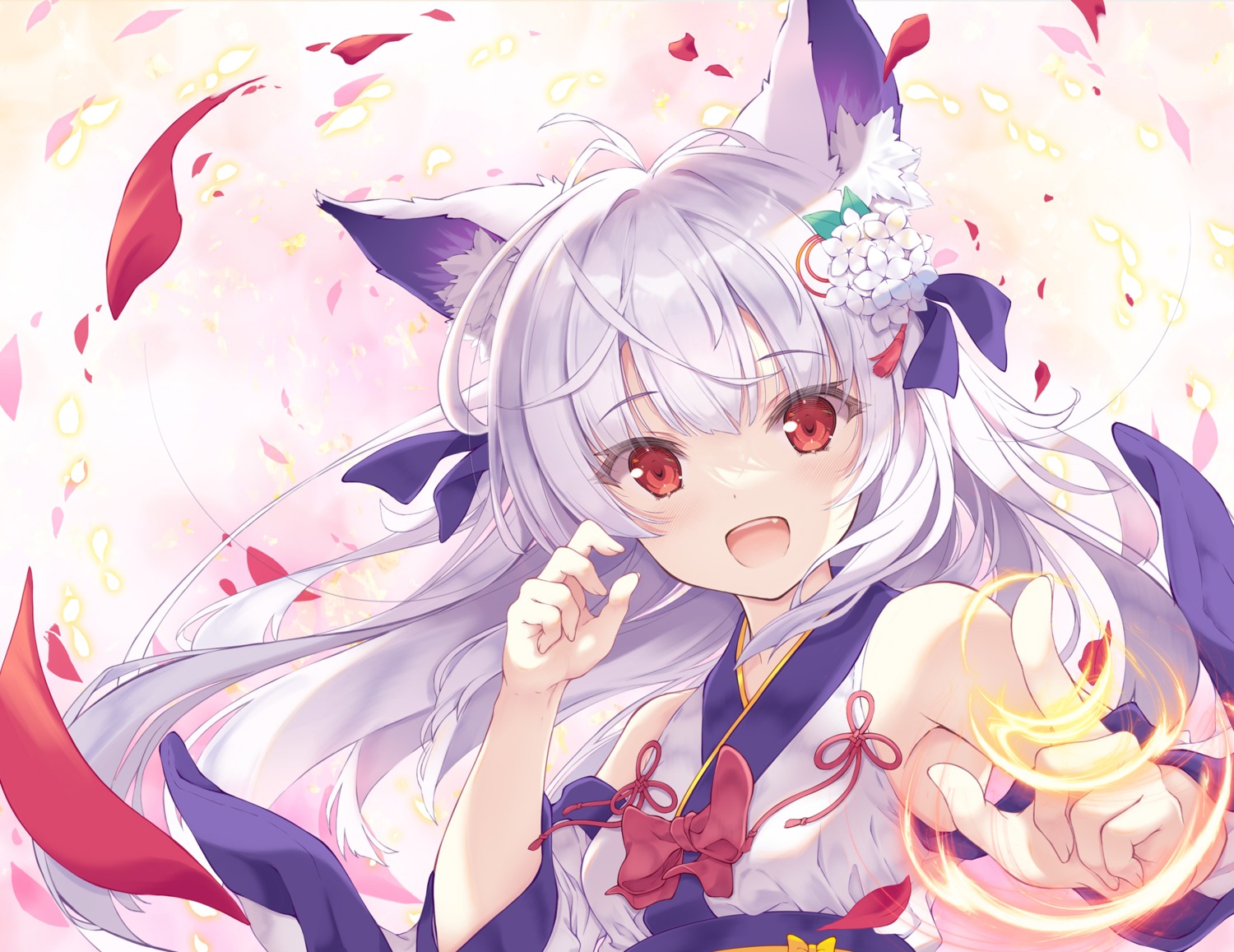 animal_ears, japanese_clothes, kitsune, tenmu_shinryuusai