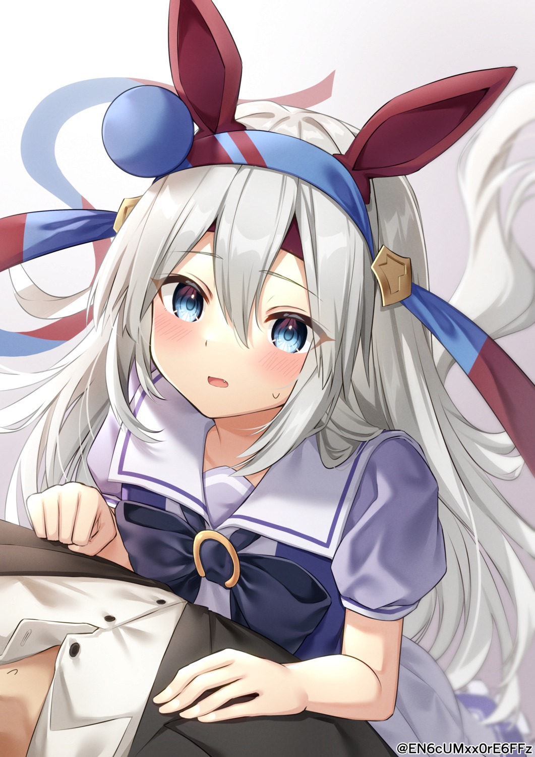 animal_ears, seifuku, tail, tamamo_cross_(umamusume), uma_musume_pretty_derby, yamano_rokamizu