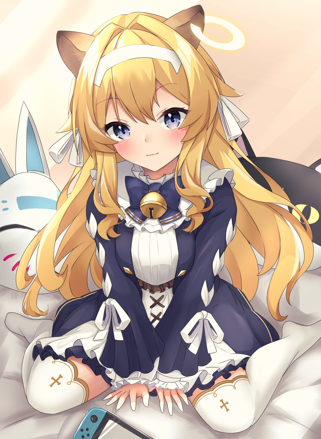 animal_ears, dress, noripro, reglush_lionheart, suihyou, thighhighs