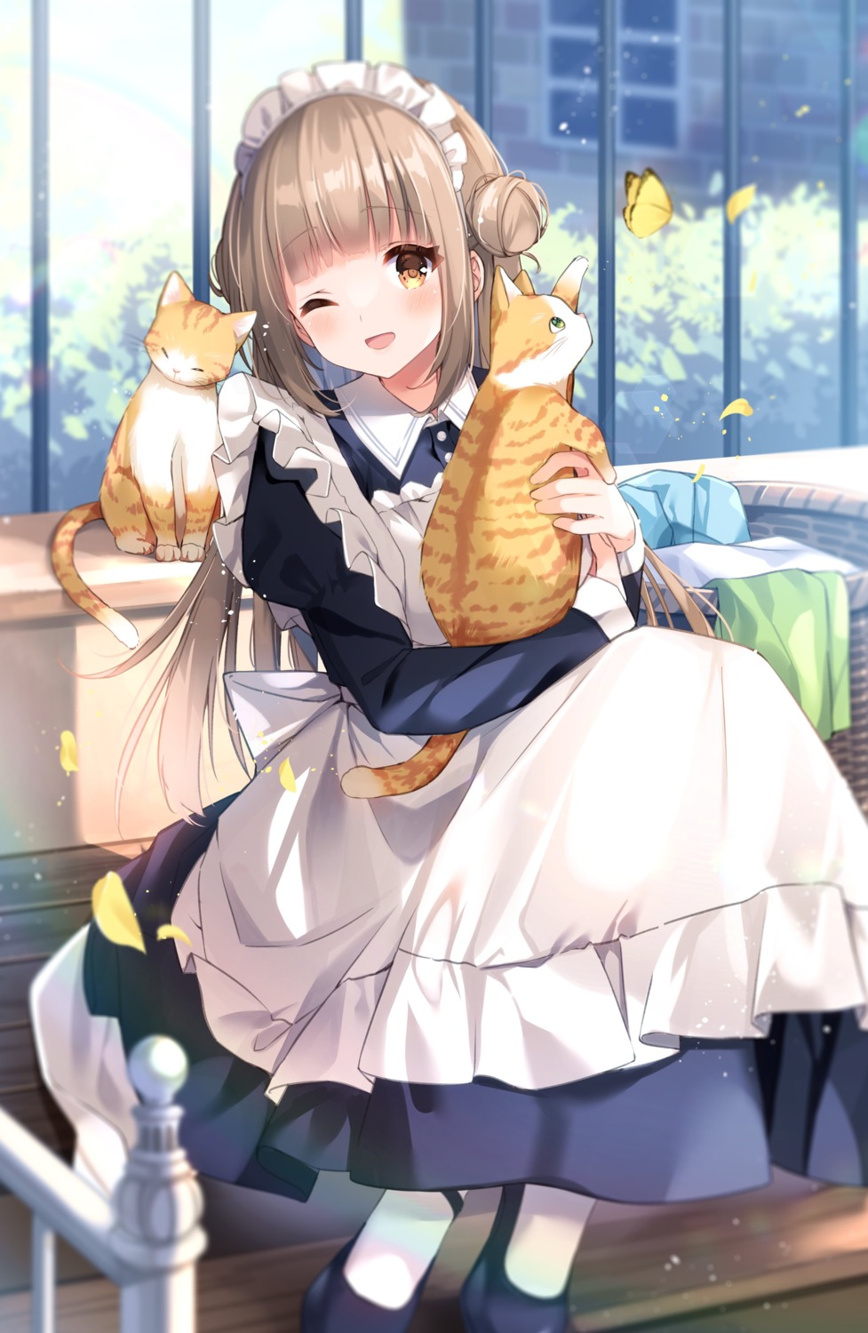 koharu_(koiko_iloli), koiko_iloli, maid, neko, pantyhose