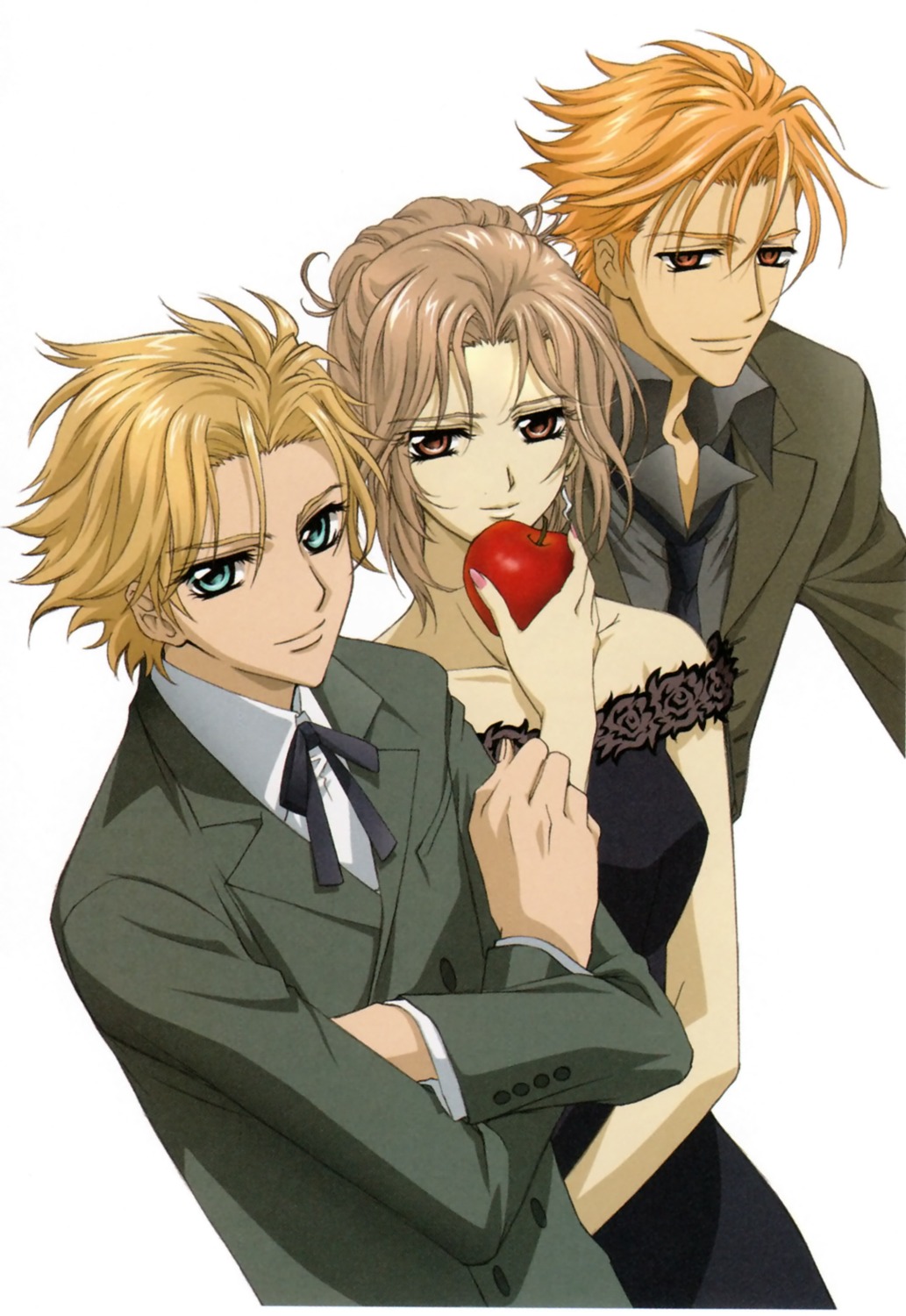 aidou_hanabusa, cropme, kain_akatsuki, nishida_asako, souen_ruka, vampire_knight