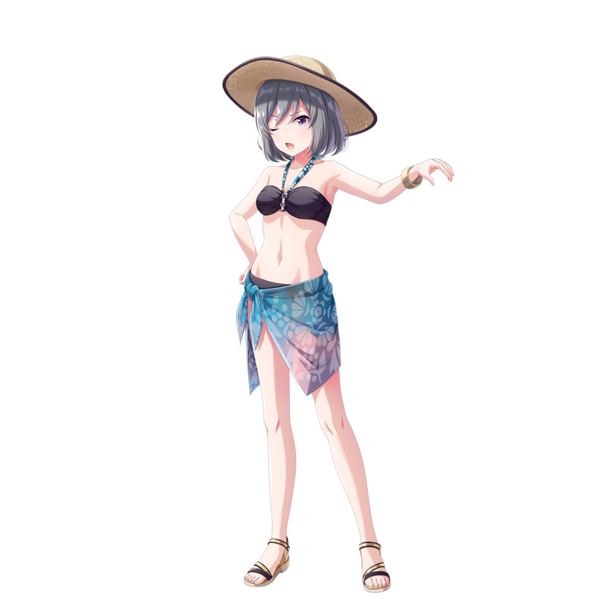 bikini, idoly_pride, kanzaki_rio, see_through, swimsuits, tagme