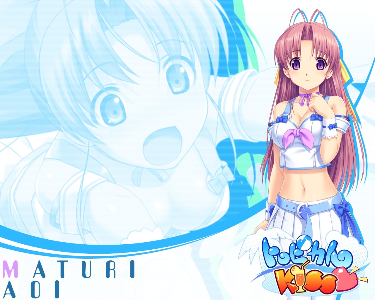 aoi_matsuri, cleavage, koutaro, tropical_kiss, twinkle, wallpaper