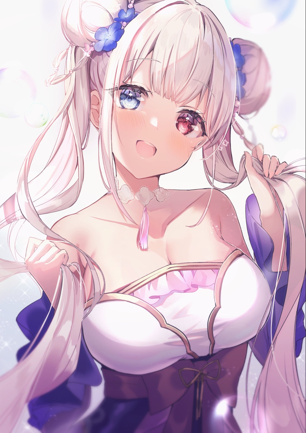 dress, felnemo, heterochromia