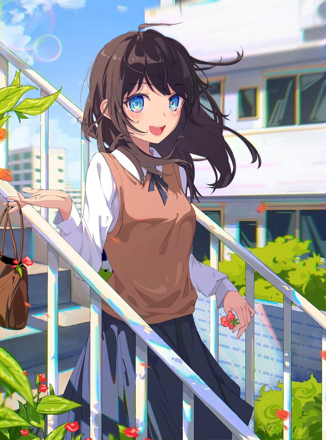 hano, seifuku, sweater