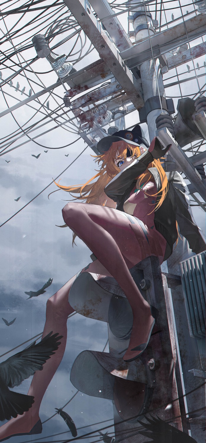 bodysuit, eyepatch, neon_genesis_evangelion, souryuu_asuka_langley, wangan