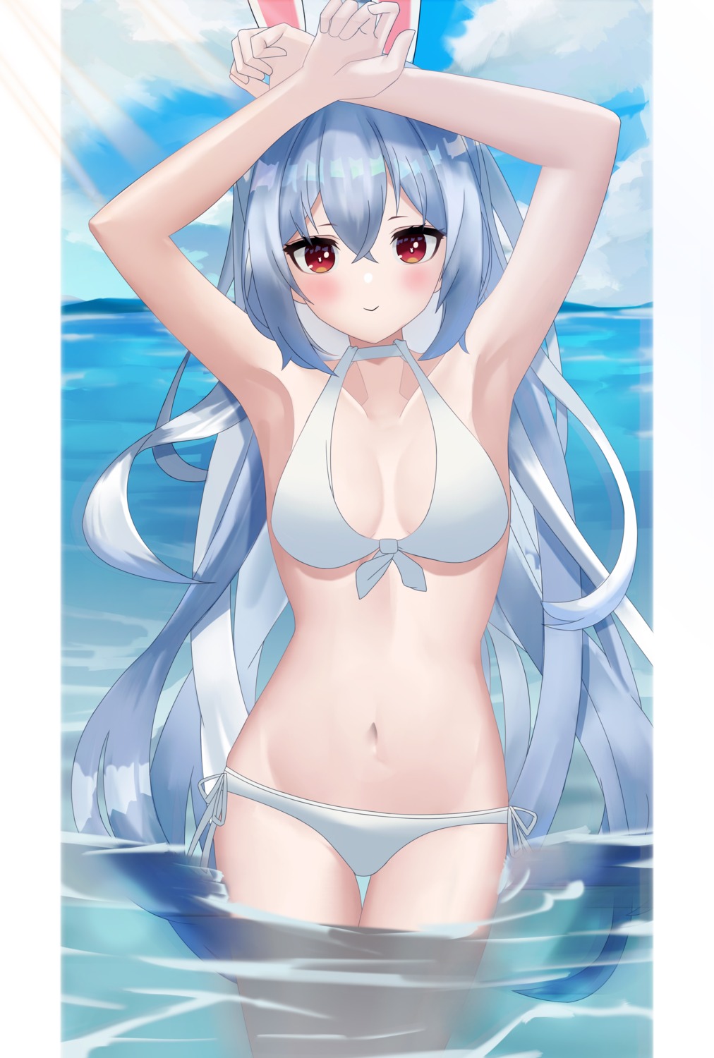 animal_ears, bikini, bunny_ears, hololive, maio05321, swimsuits, usada_pekora