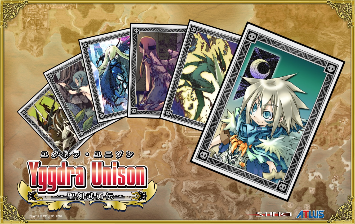 kiyuduki_satoko, milanor, tobe_sunaho, wallpaper, yggdra_union