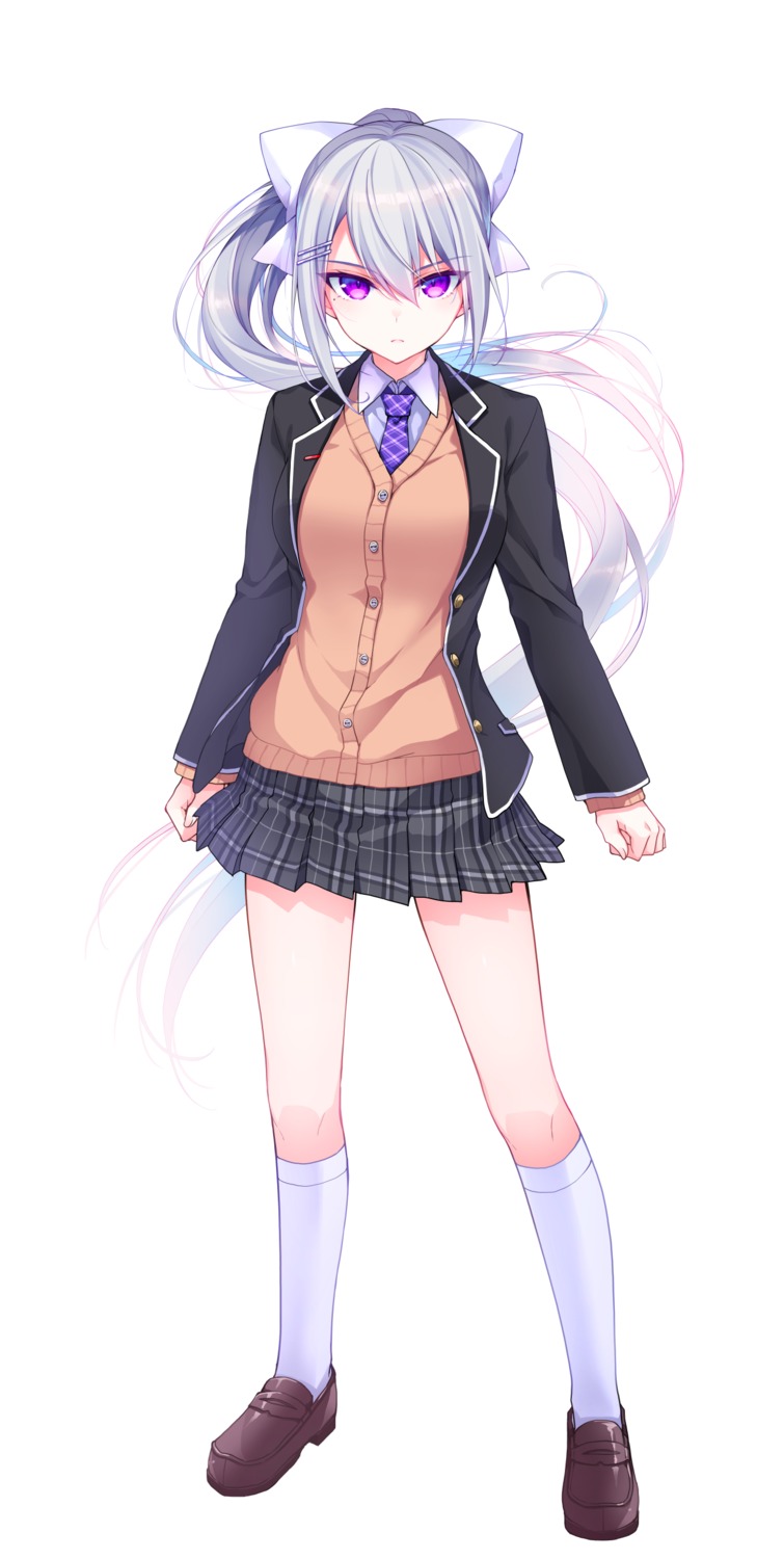 higuchi_kaede, nijisanji, nikyuppa, seifuku, sweater