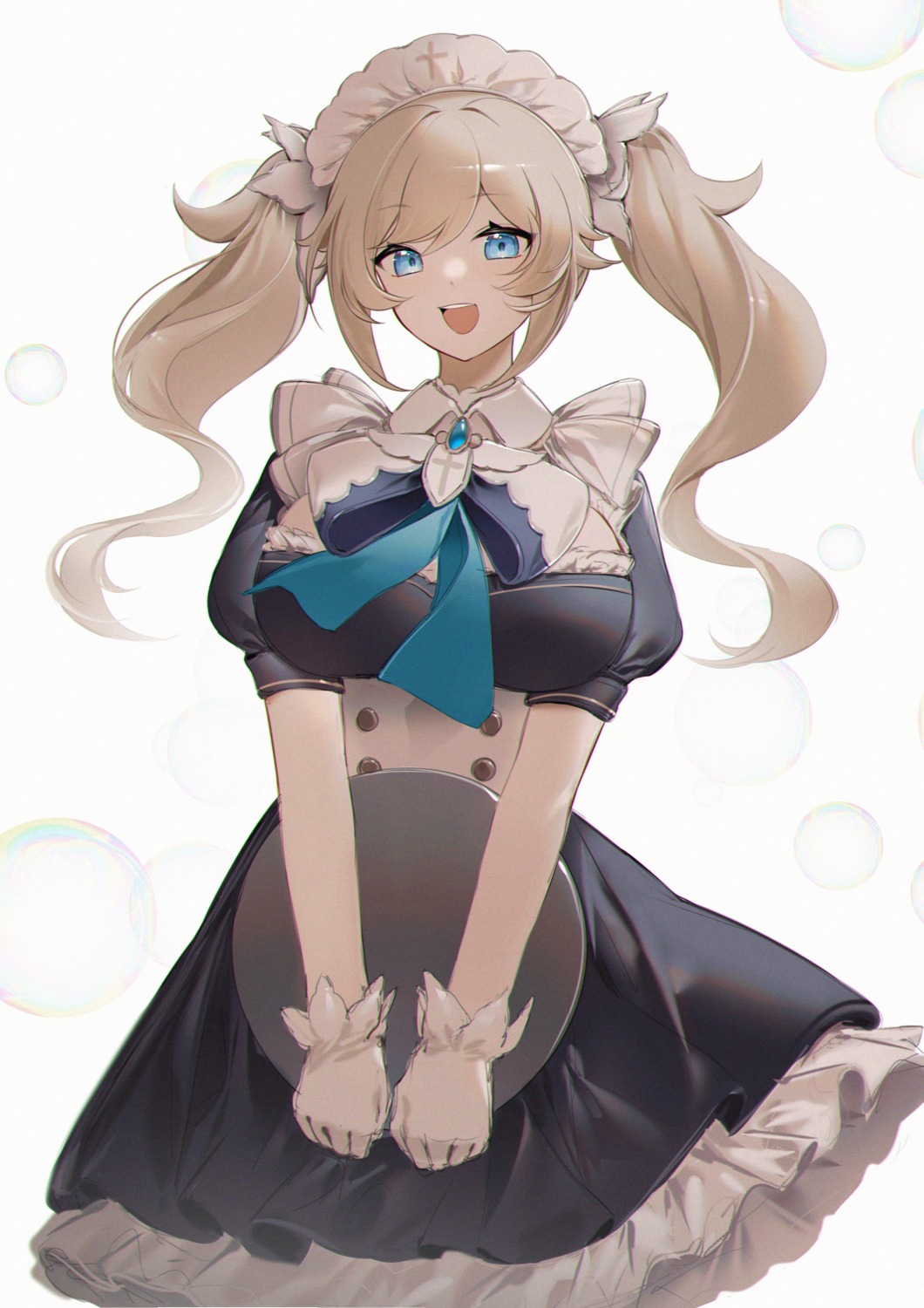 barbara_(genshin_impact), genshin_impact, maid, shibuya_(kurokamishain)