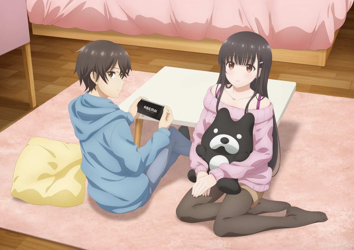 irido_mizuto, irido_yume, mamahaha_no_tsurego_ga_moto_kano_datta, pantyhose, sweater, tagme