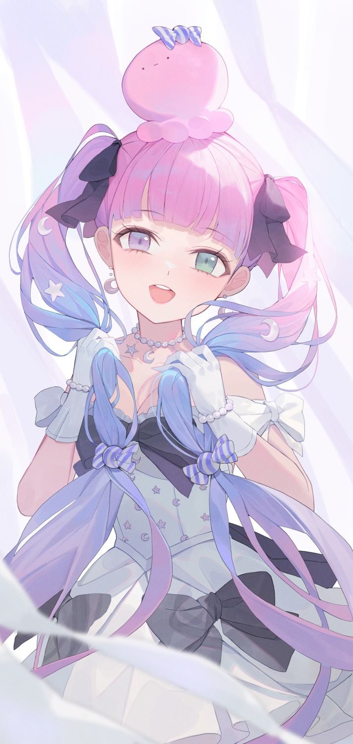 dress, heterochromia, himemori_luna, hololive, lser116, no_bra