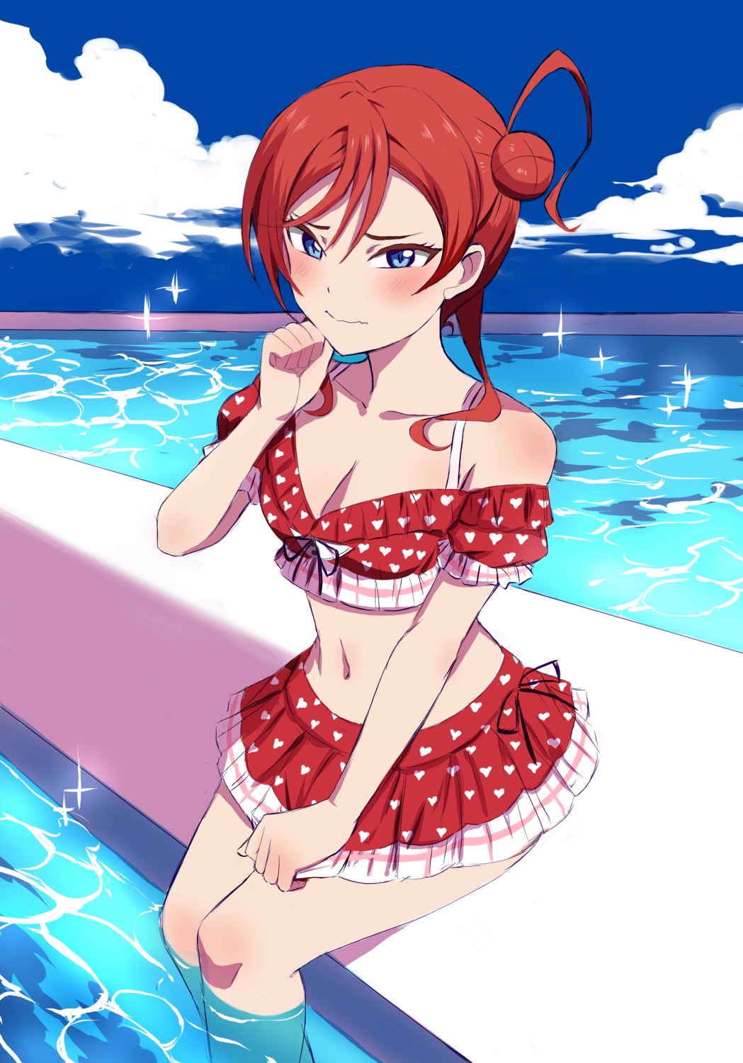bikini, box_wonderland, love_live!_(series), love_live!_superstar!!, swimsuits, wet, yoneme_mei