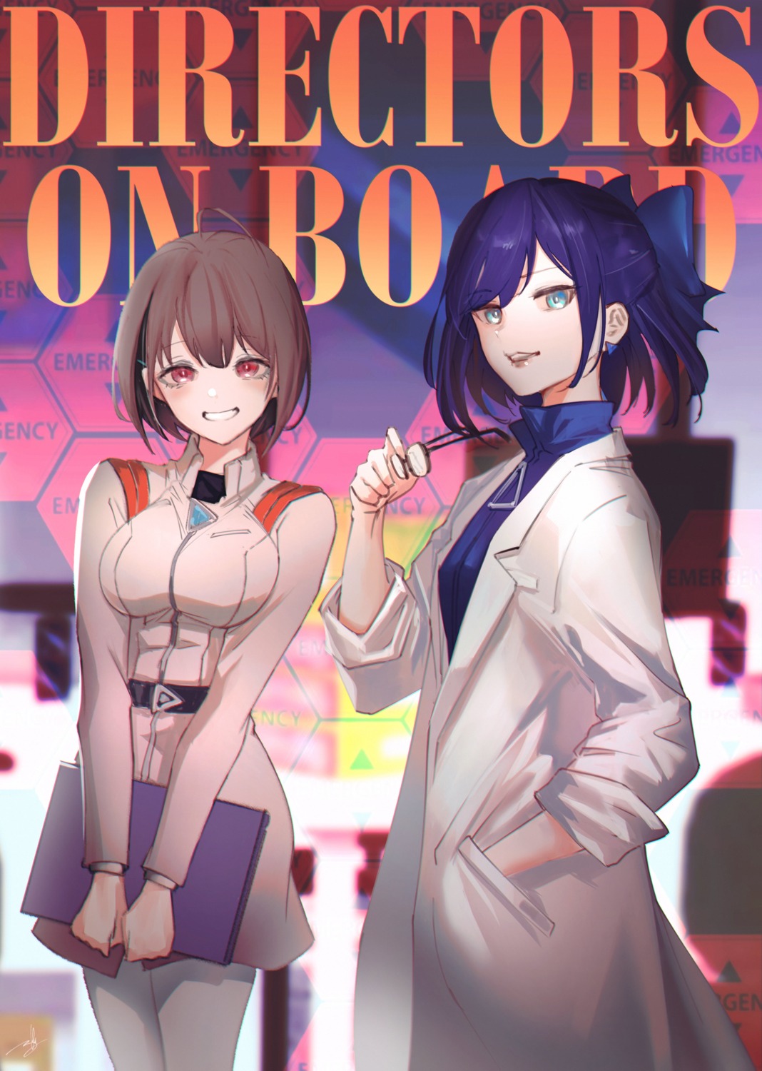 akagi_ritsuko, cosplay, harusaki_nodoka, hololive, ibuki_maya, megane, neon_genesis_evangelion, tagme