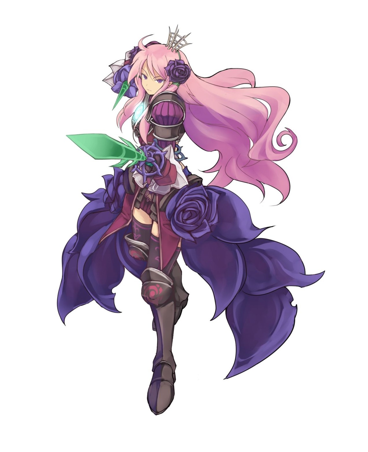 armor, ashley, luminous_arc, luminous_arc_3, marvelous_entertainment, shibano_kaito, sword, thighhighs