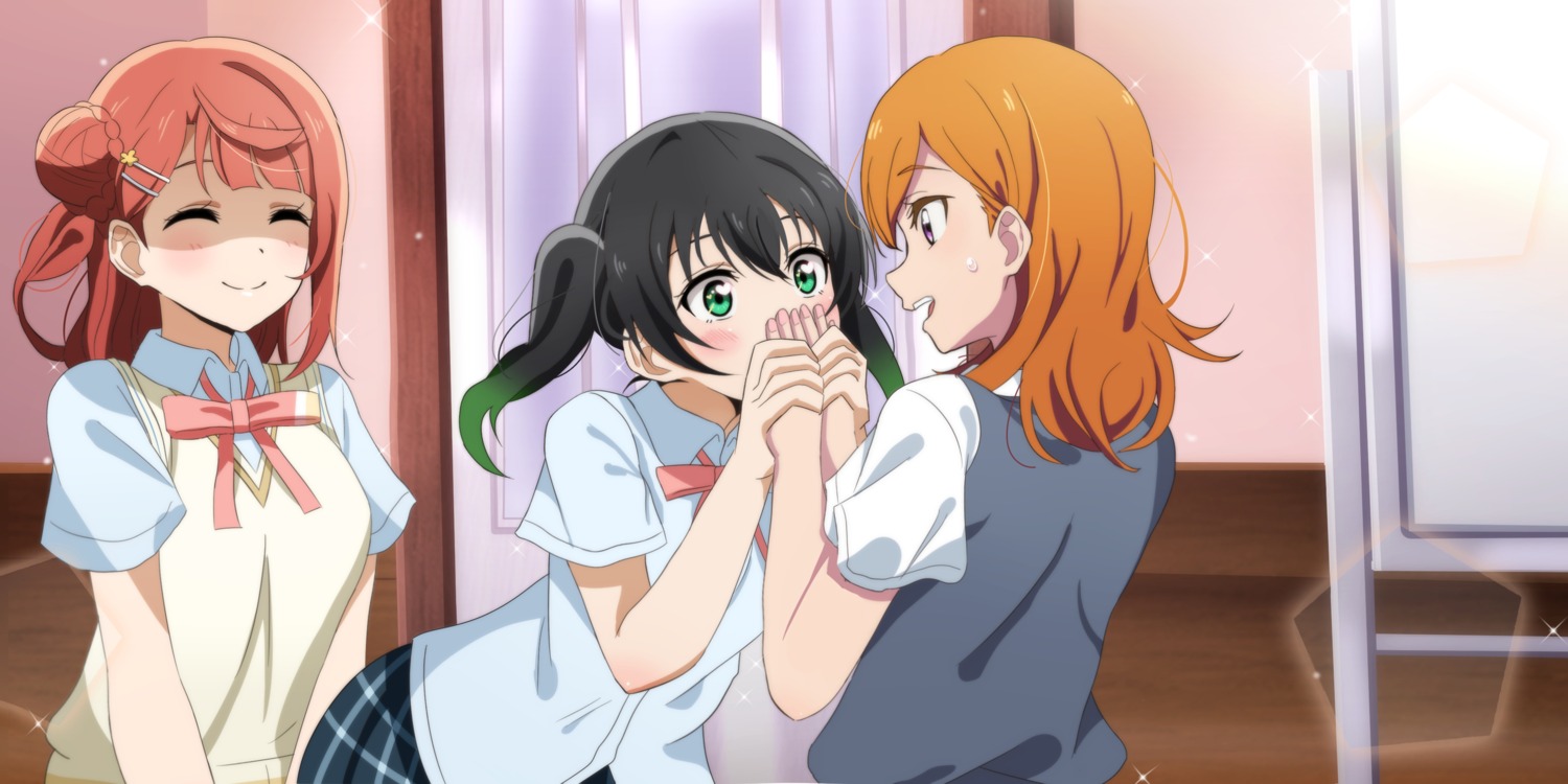 crossover, love_live!_(series), love_live!_nijigasaki_gakuen_school_idol_doukoukai, love_live!_superstar!!, seifuku, shibuya_kanon, sweater, takasaki_yuu