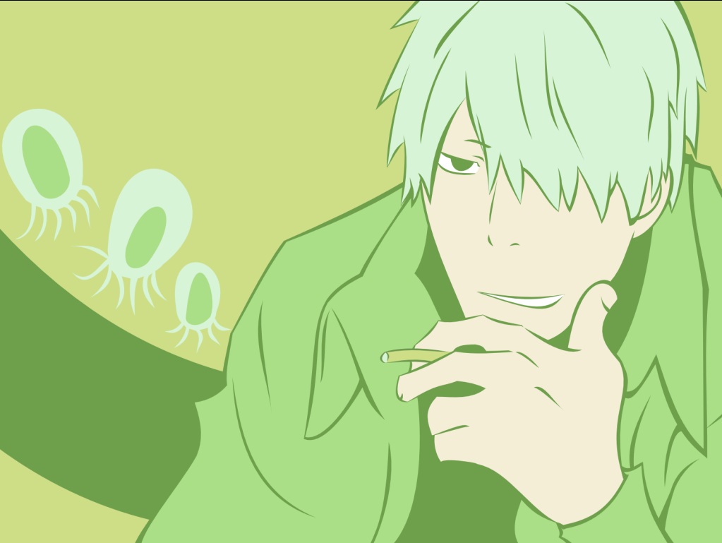 ginko, male, mushishi, vector_trace, wallpaper