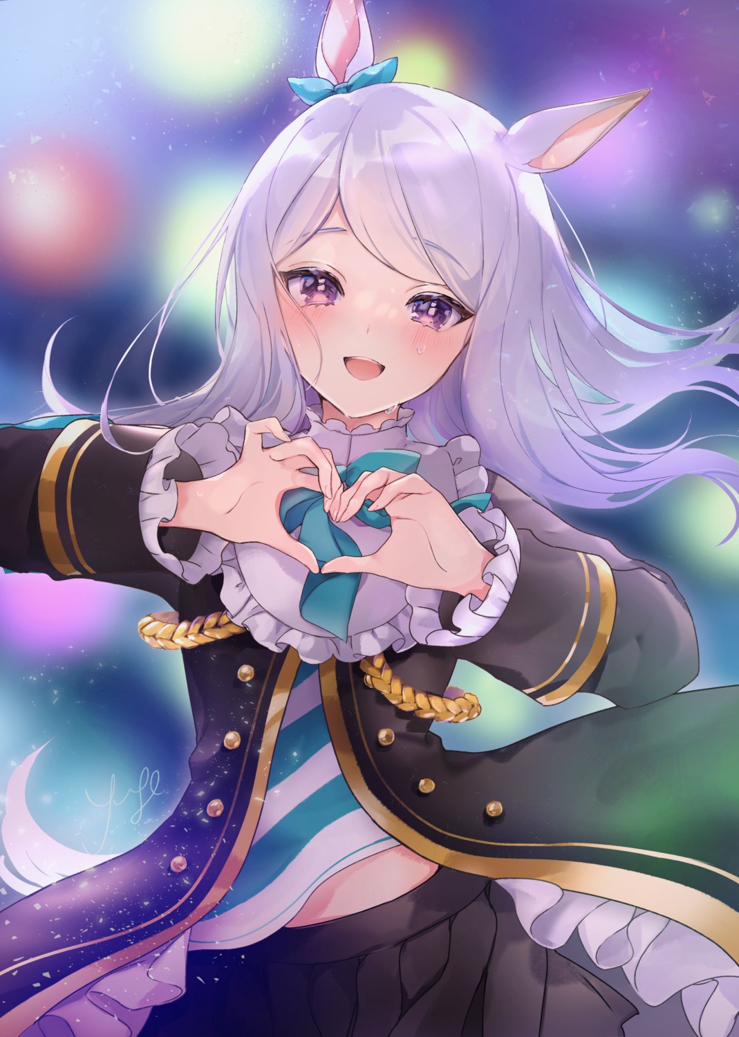 animal_ears, mejiro_mcqueen_(umamusume), shirt_lift, uma_musume_pretty_derby, uniform, yukimiya_yuge