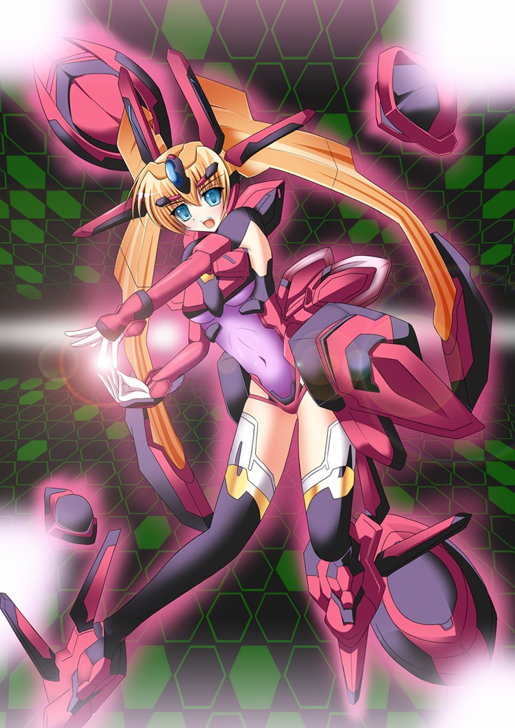 faintear, gentoo, mecha_musume, thighhighs, trigger_heart_exelica