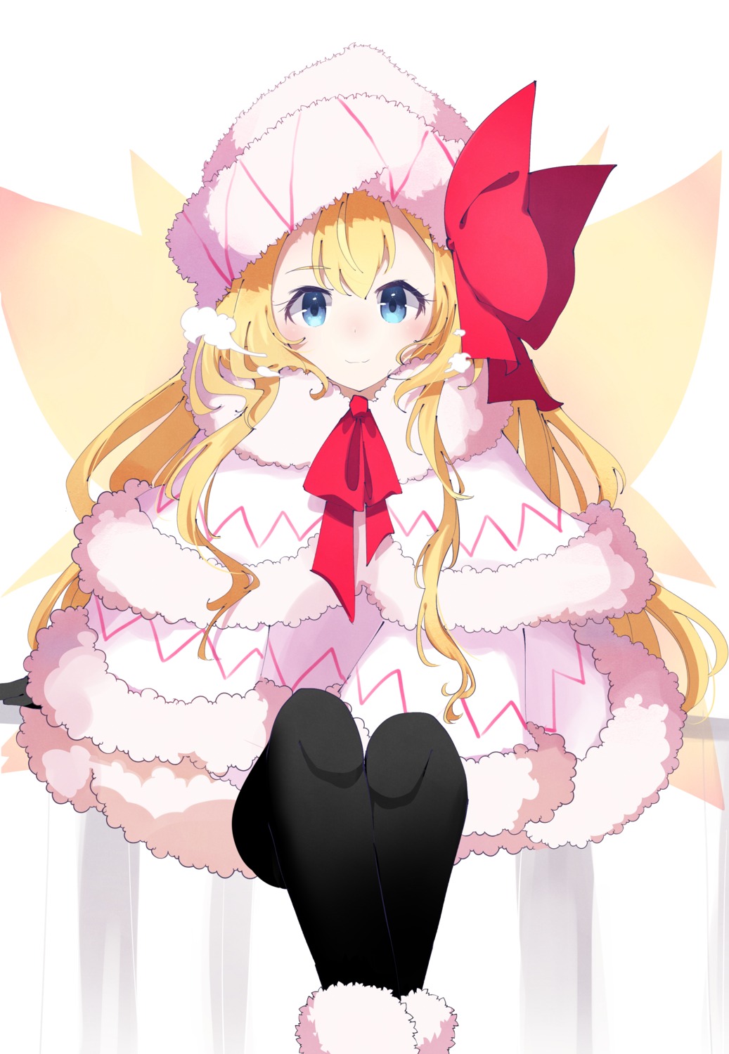 ametama_(runarunaruta5656), lily_white, pantyhose, touhou, wings
