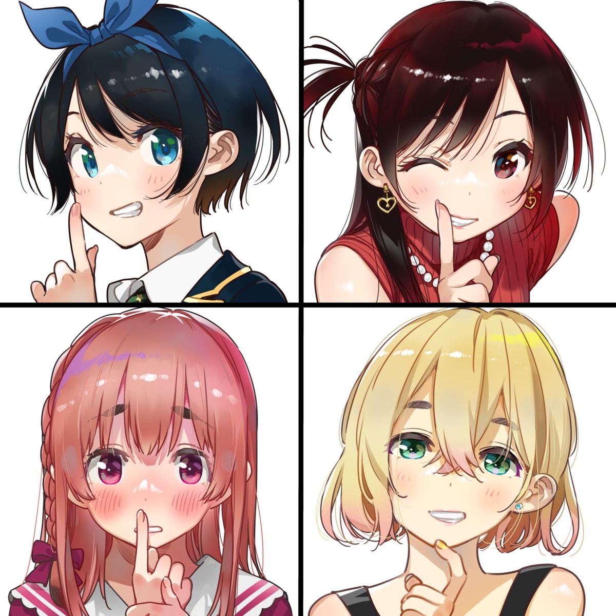 ichinose_chizuru, kanojo_okarishimasu, miyajima_reiji, nanami_mami, sakurasawa_sumi, sarashina_ruka, seifuku, sweater
