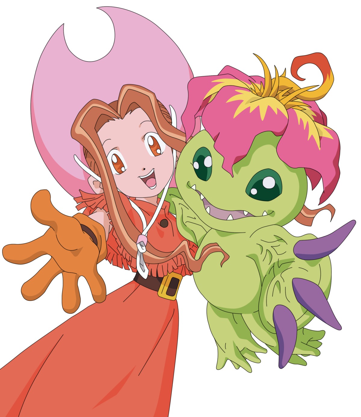 digimon, digimon_adventure, palmon, tachikawa_mimi, vector_trace
