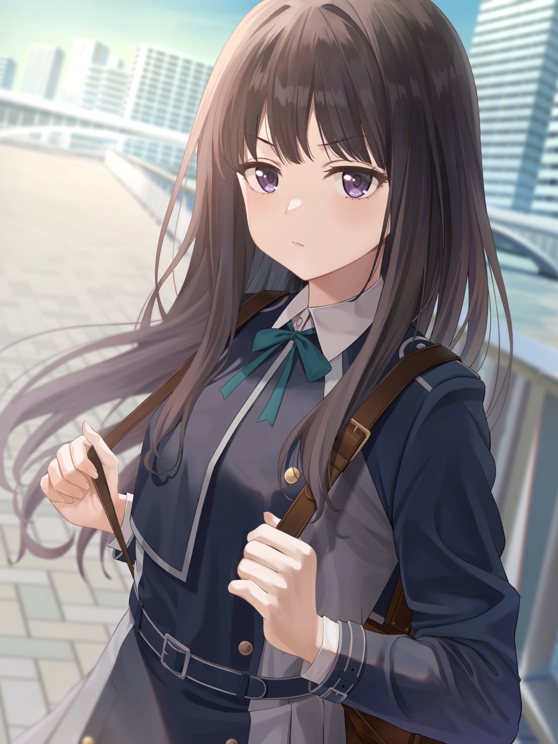 fujizarashi, inoue_takina, lycoris_recoil, seifuku