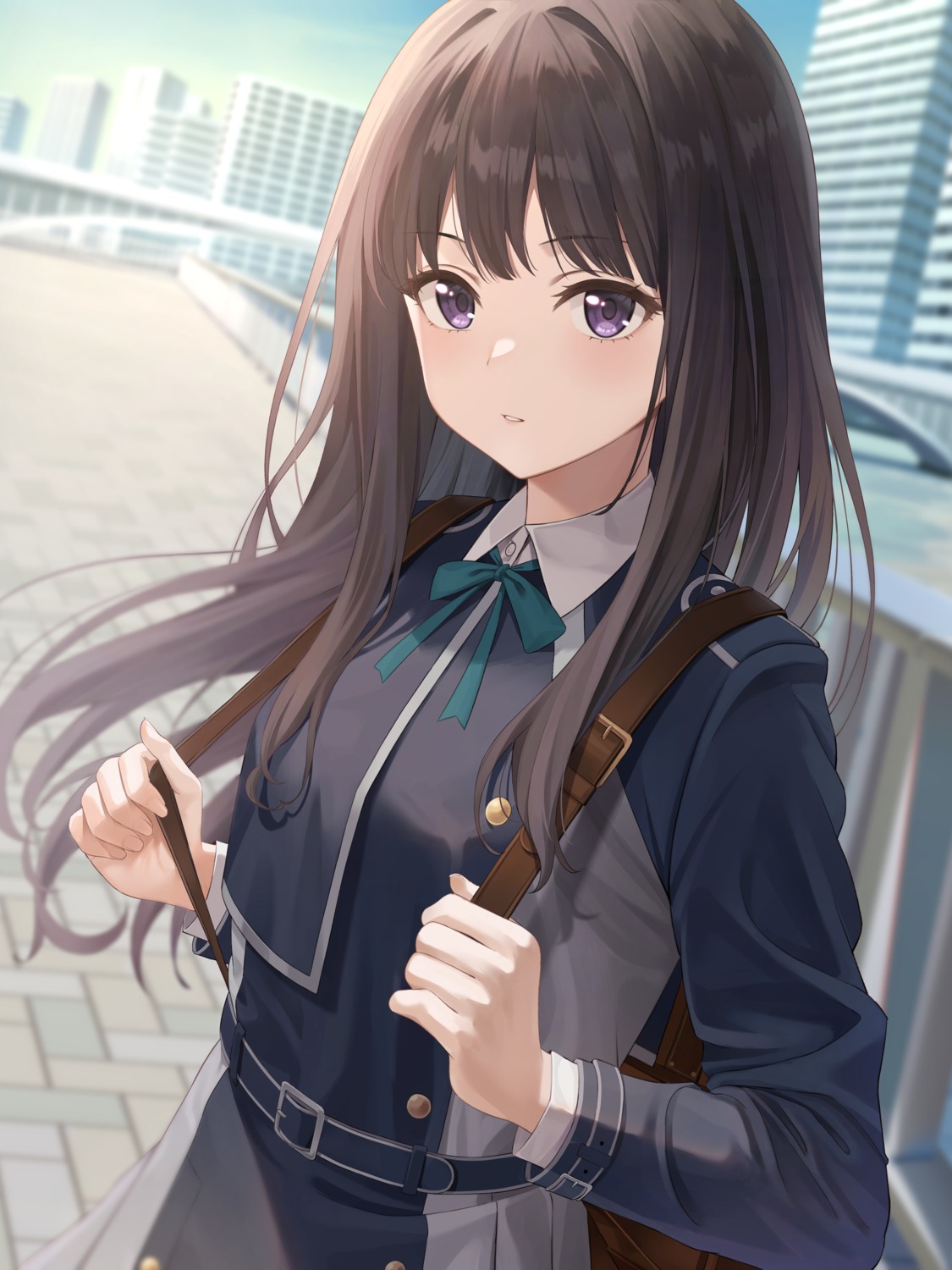 fujizarashi, inoue_takina, lycoris_recoil, seifuku