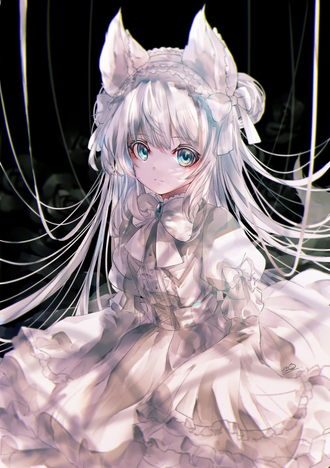 animal_ears, dress, gothic_lolita, lolita_fashion, nekomimi, sanamisa