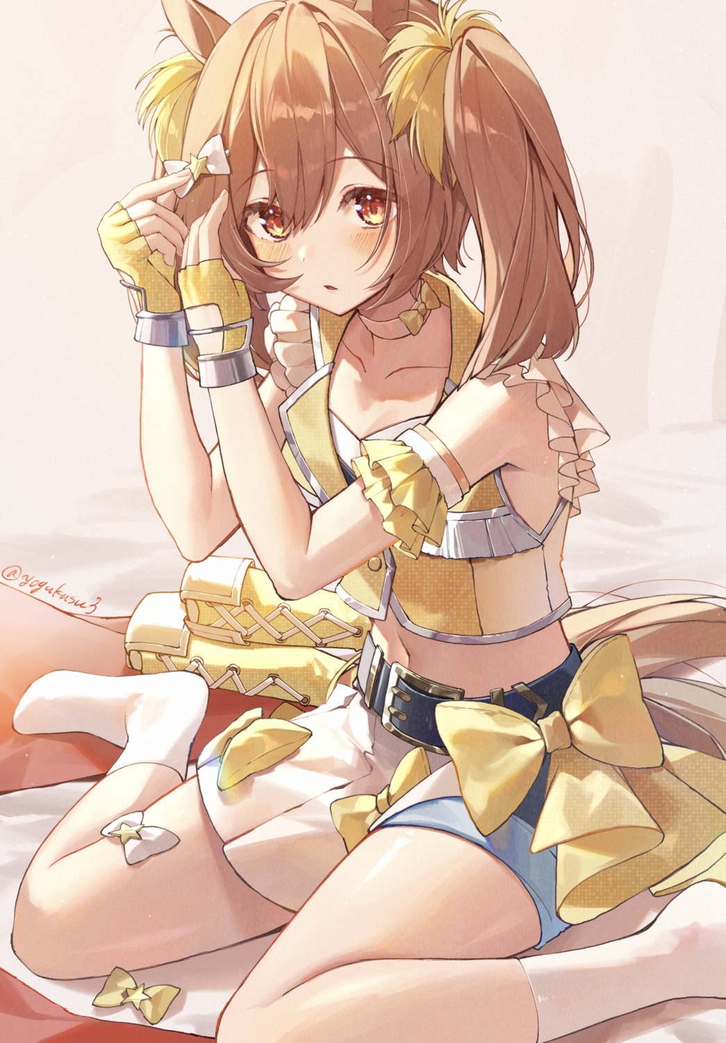 animal_ears, smart_falcon_(umamusume), tail, uma_musume_pretty_derby, uniform, yogukasu