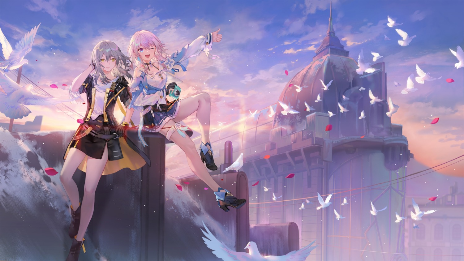 criin, garter, heels, honkai:_star_rail, march_7th, stelle