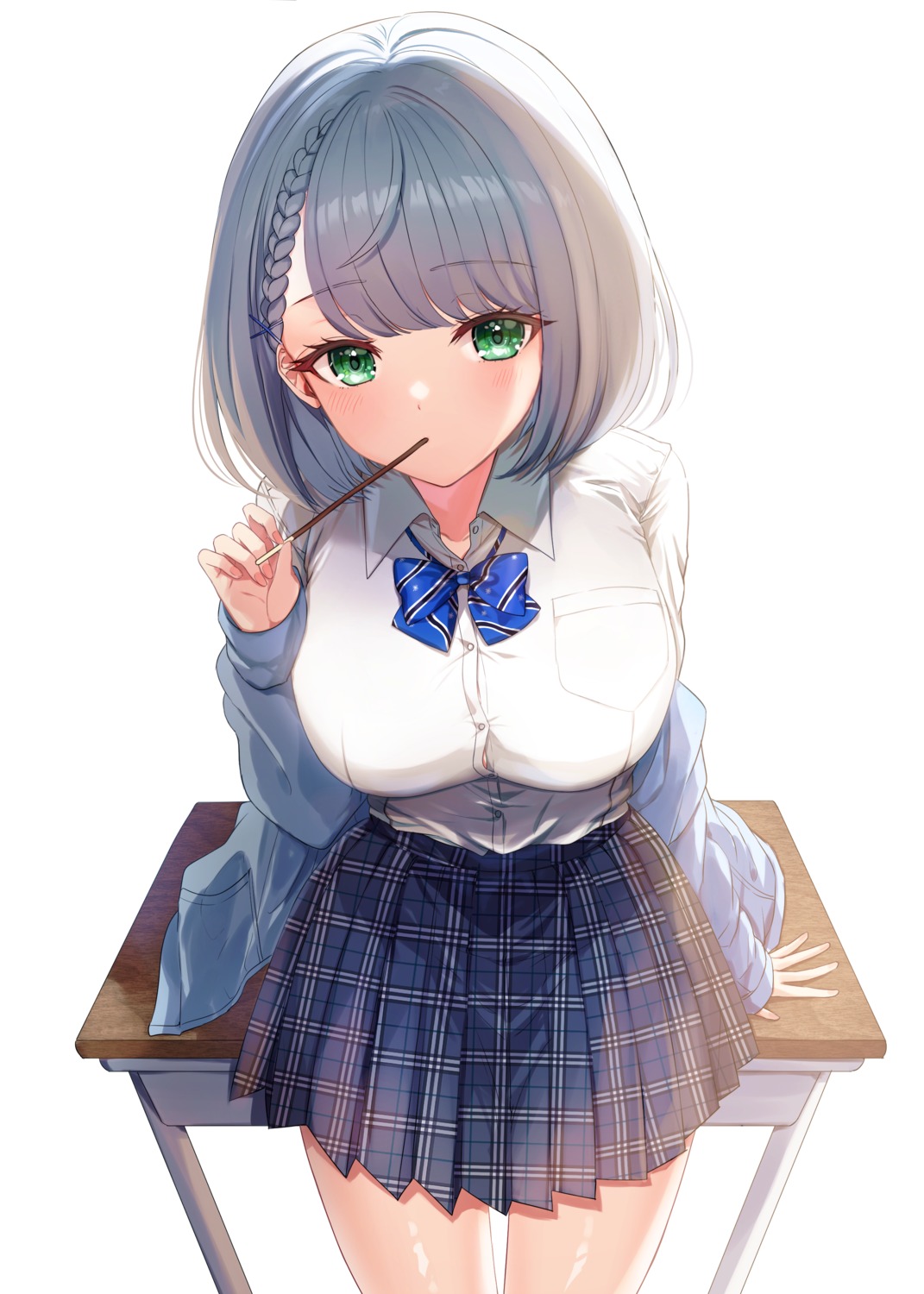hololive, ineka, seifuku, shirogane_noel