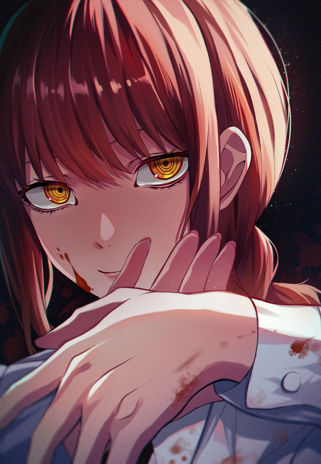blood, chainsaw_man, chameleon_(chameleon0613), makima_(chainsaw_man)