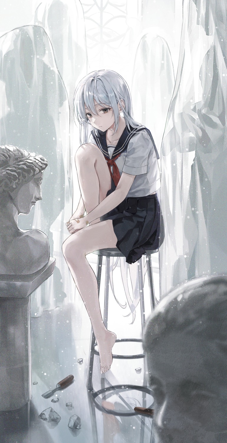 bandaid, ekina_(1217), seifuku