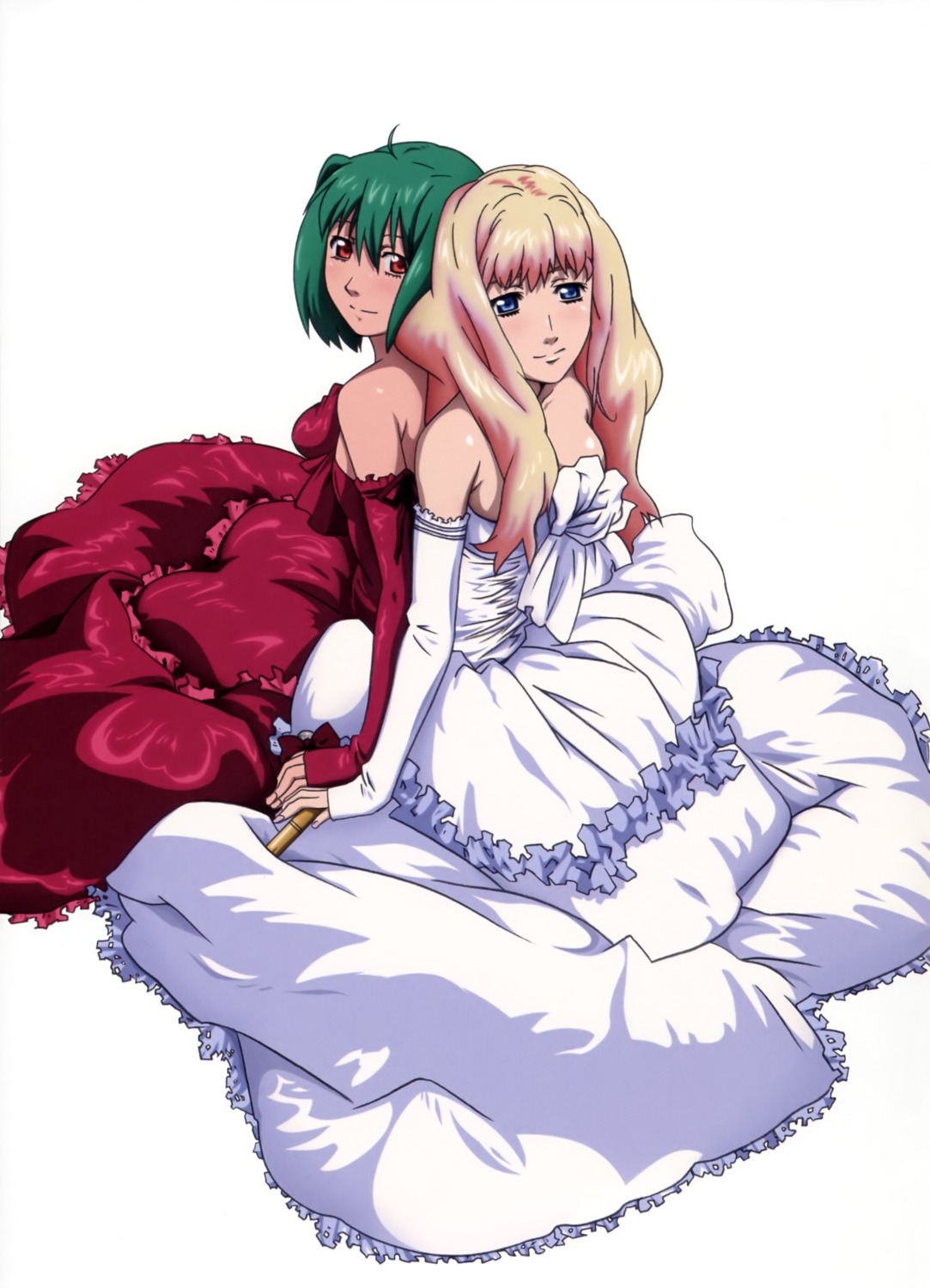 8bit, dress, macross, macross_frontier, ranka_lee, sheryl_nome