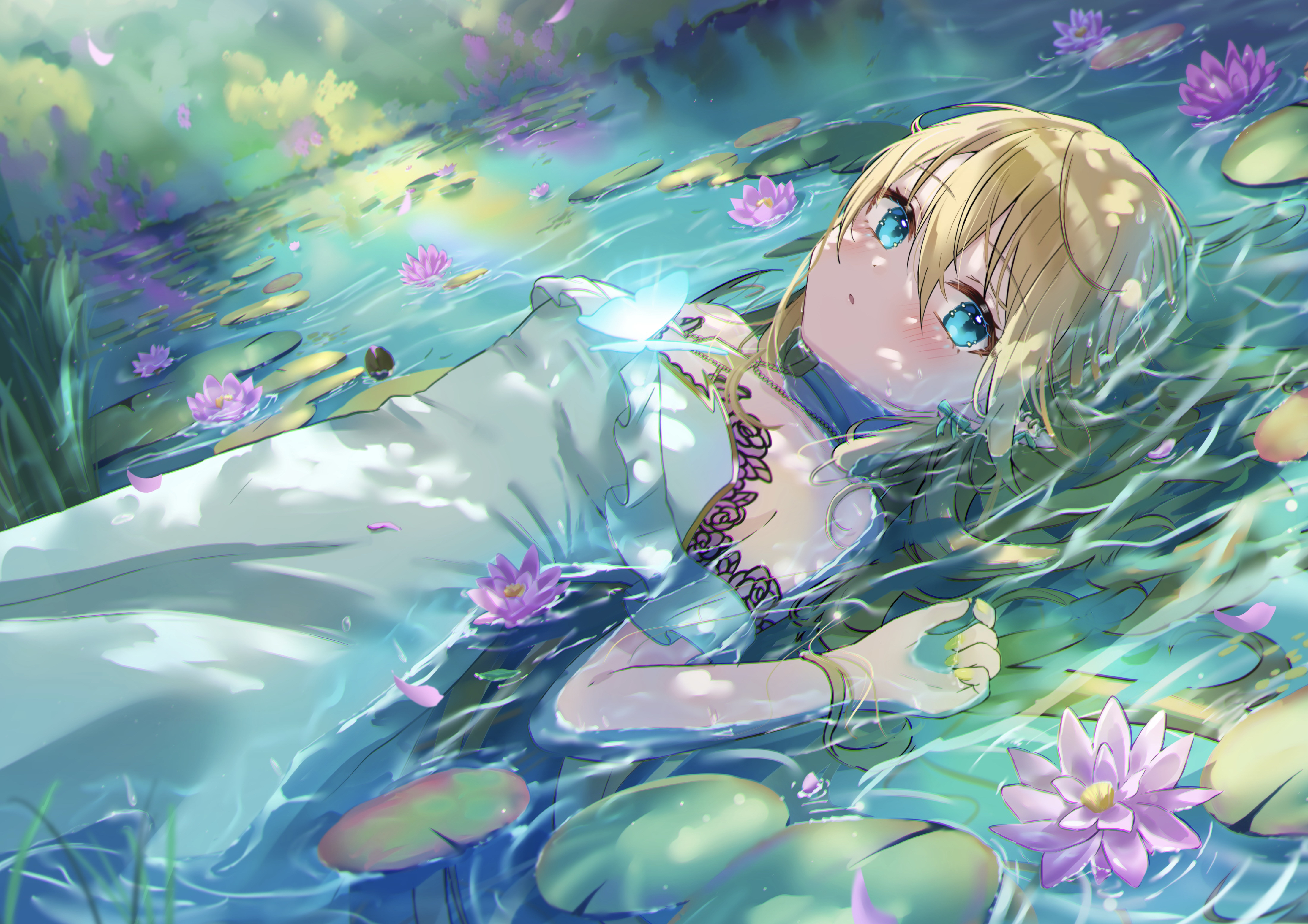 dress, shinzousan, wet