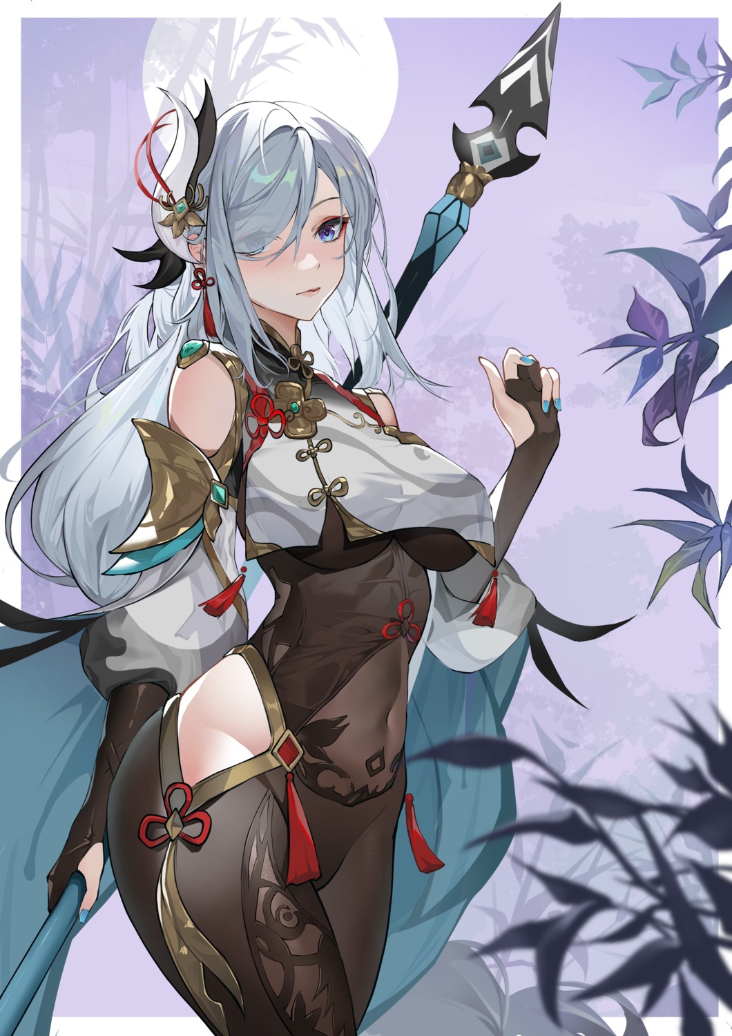 asian_clothes, genshin_impact, paradox_(parapa), shenhe
