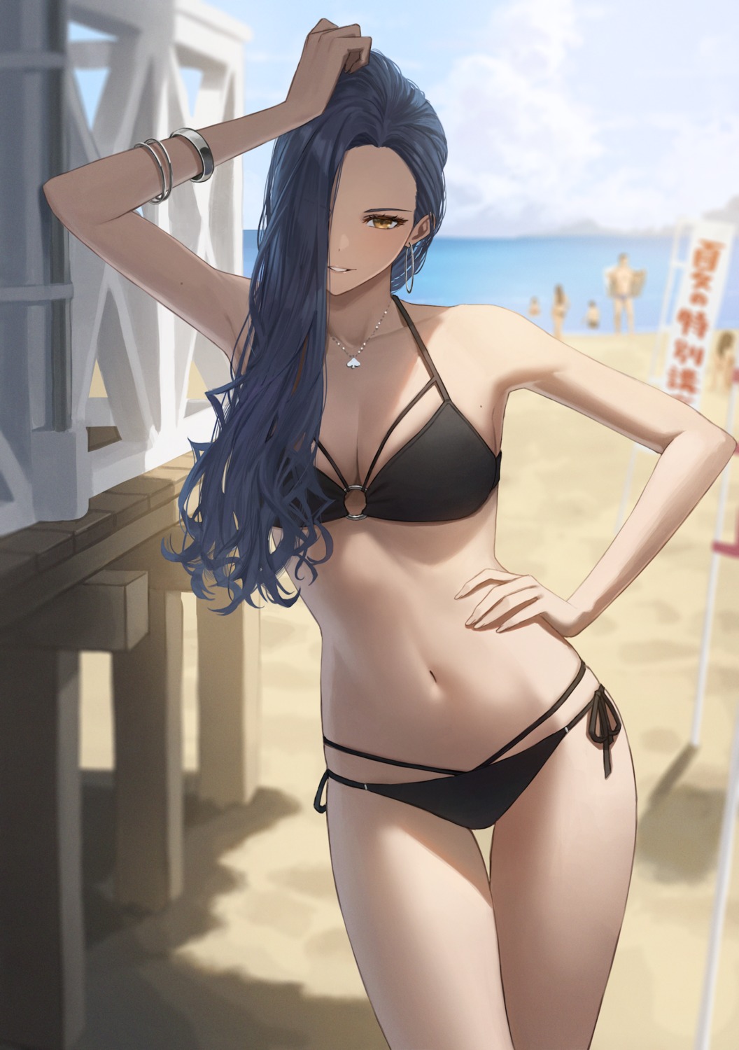 bikini, hara_kenshi, kimishima_touka, swimsuits