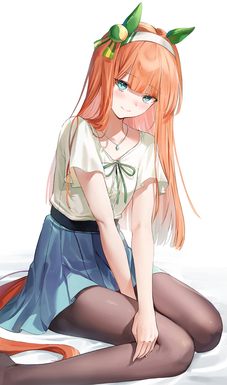 animal_ears, emyo, pantyhose, silence_suzuka_(umamusume), tail, uma_musume_pretty_derby