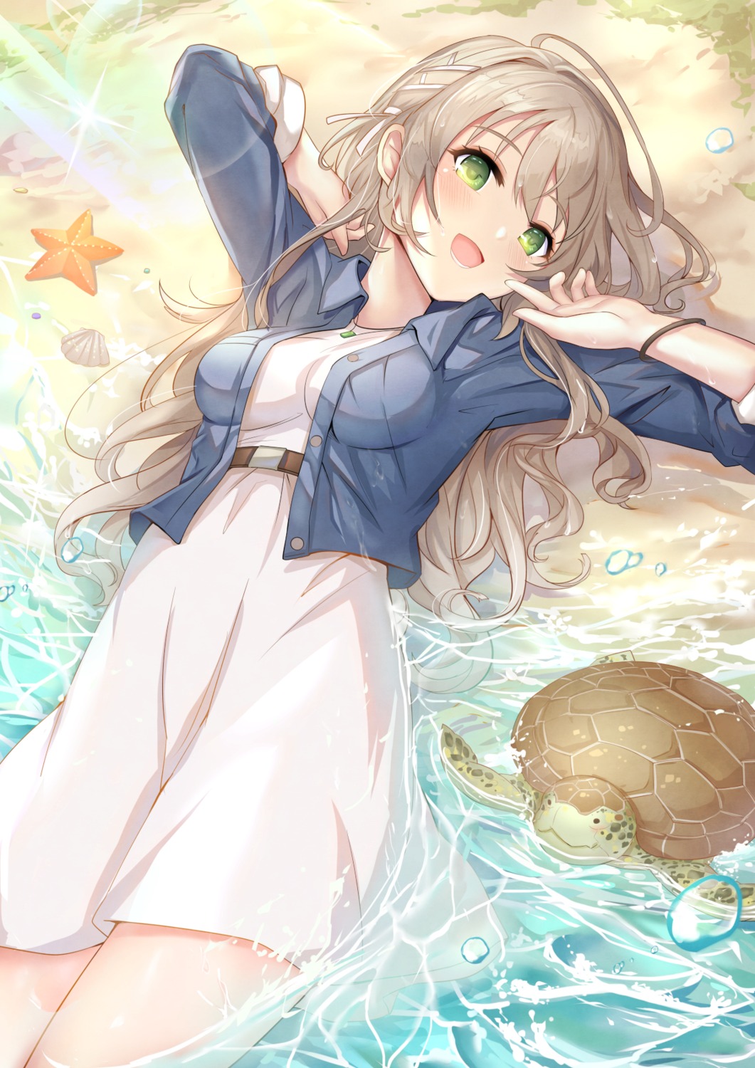 dress, miyazawa_fuuka, shiroi_suna_no_aquatope, wet, yougen_kitsune