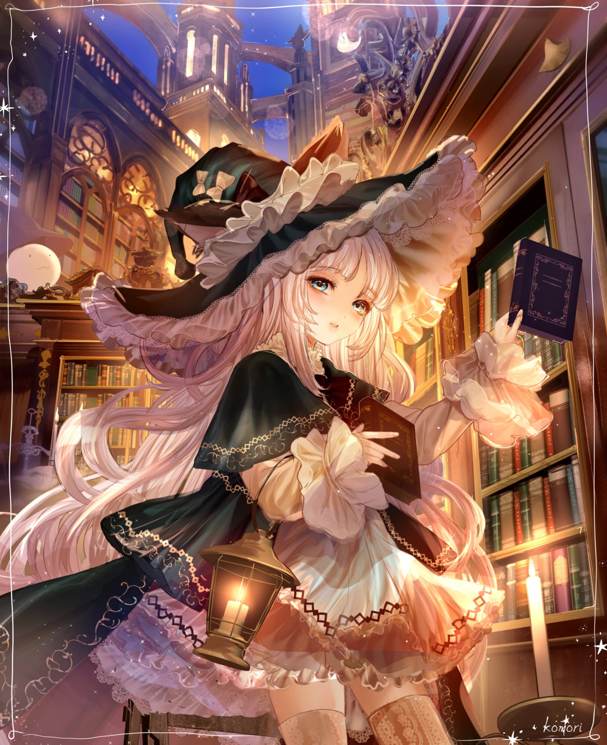 komorihikki, see_through, thighhighs, witch