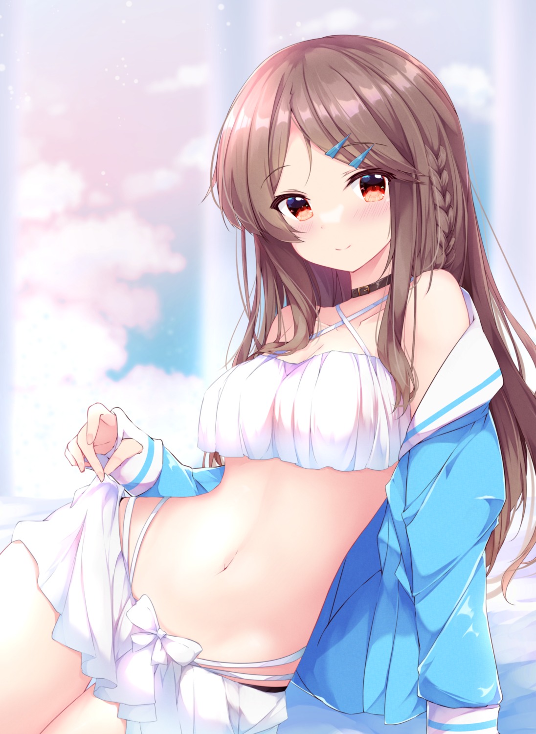 azur_lane, bikini, fuuna, kimberly_(azur_lane), open_shirt, swimsuits