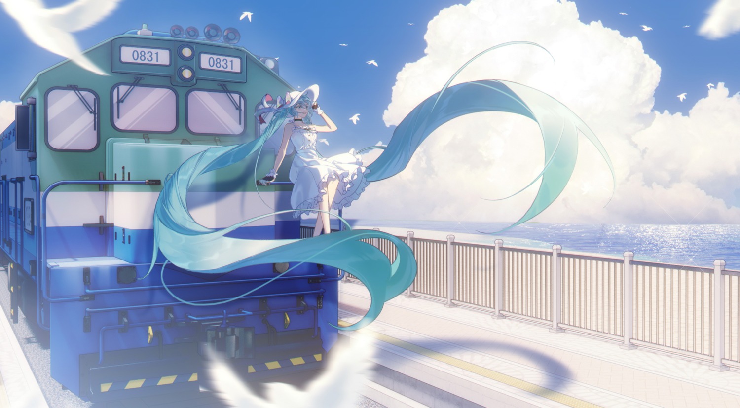 dress, hatsune_miku, kirina_zero, summer_dress, vocaloid
