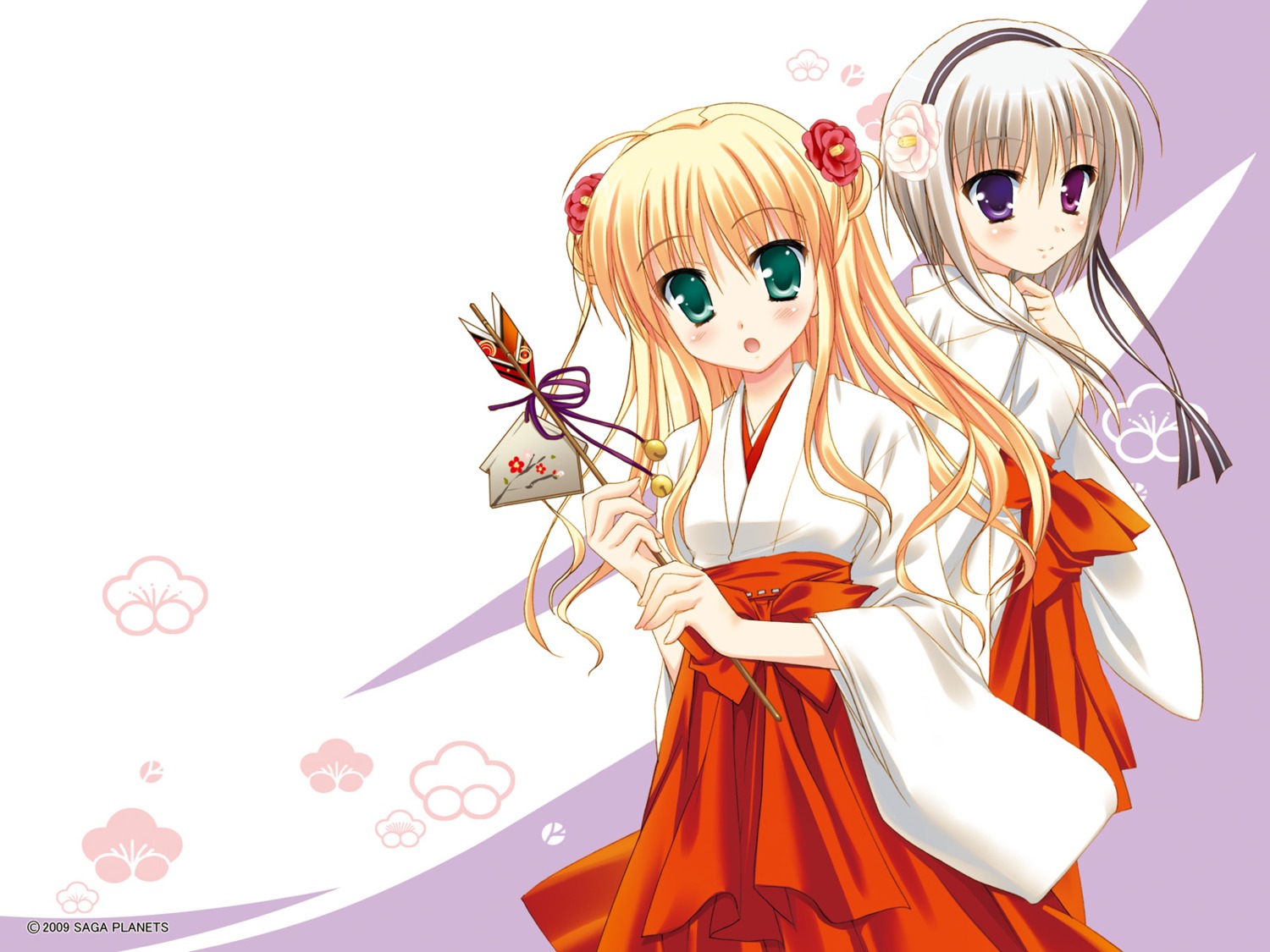 aoyama_tsukasa, heterochromia, miko, natsu_yume_nagisa, rougi_maki, sesena_yau, wallpaper