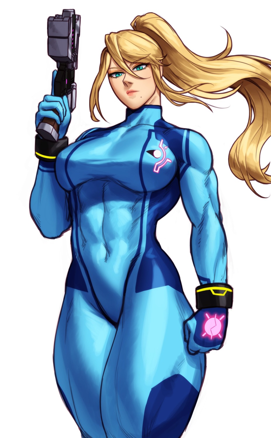 bodysuit, gun, metroid, samus_aran, sotcho