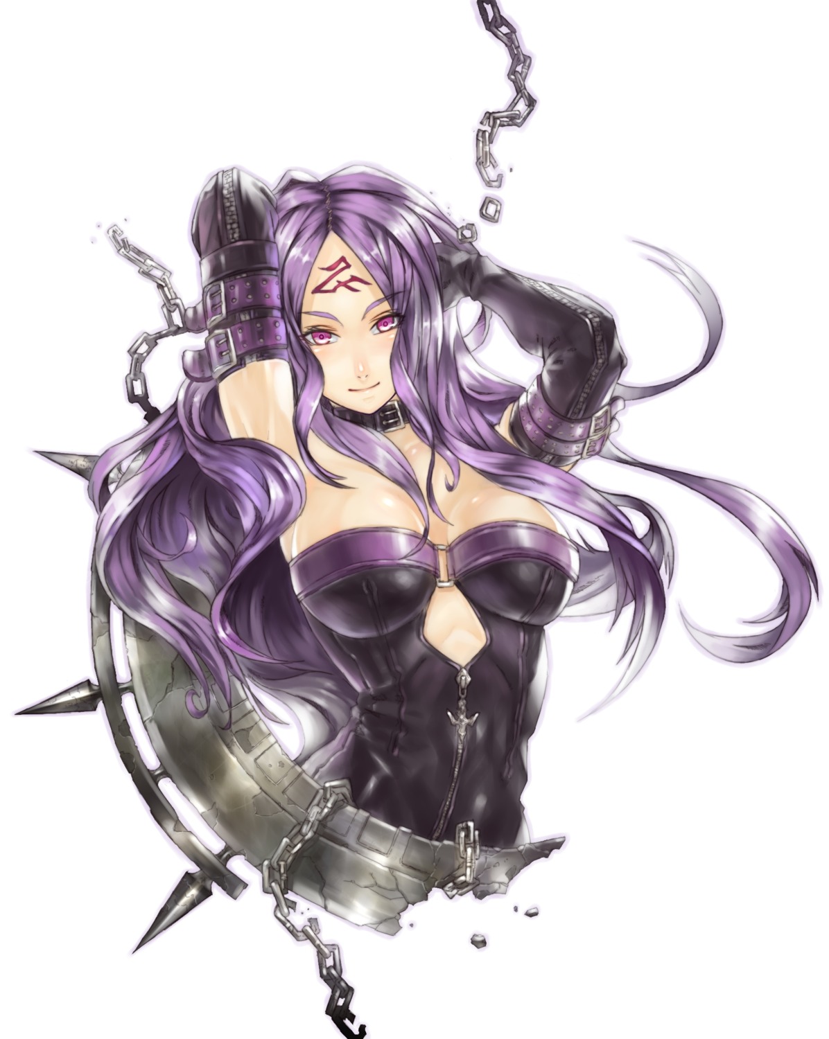 2d, 4hands, cleavage, fate/stay_night, medusa_(fate)